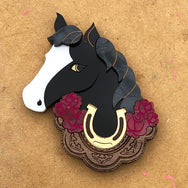 **SALE** BONNIE MARE ACRYLIC BROOCH