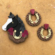 **SALE** BONNIE MARE ACRYLIC BROOCH