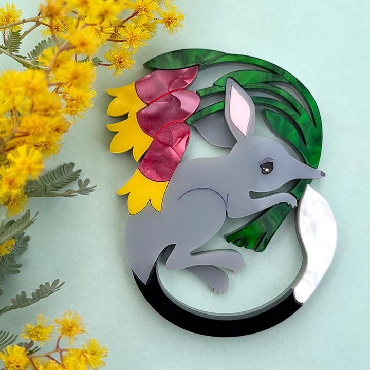 **PRE ORDER** BILBY AND THE BELLS ACRYLIC BROOCH
