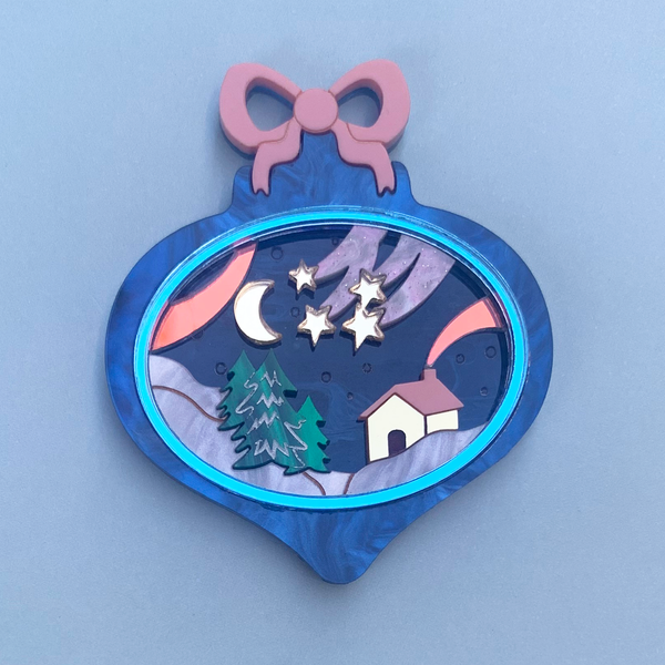 CHRISTMAS WISH ACRYLIC BROOCH