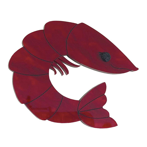 **SECONDS** PERKY PRAWN PAM BROOCH