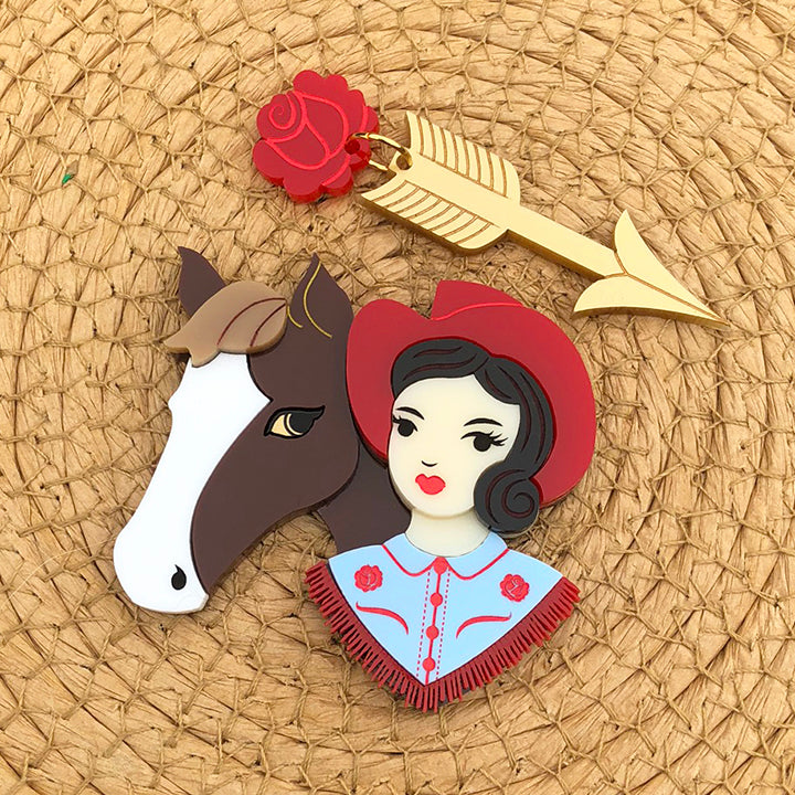 **SECONDS** MISS GEORGIA MARE BROOCH BLUE PALE