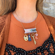 KEYS TO THE UNIVERSE ACRYLIC NECKLACE