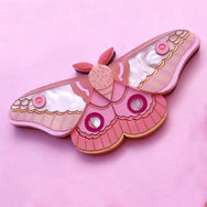 **PRE ORDER** HELENA GUM MOTH PINK BROOCH