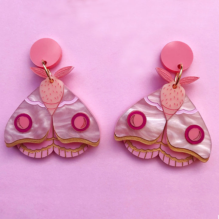 **PRE ORDER** HELENA GUM MOTH PINK EARRINGS