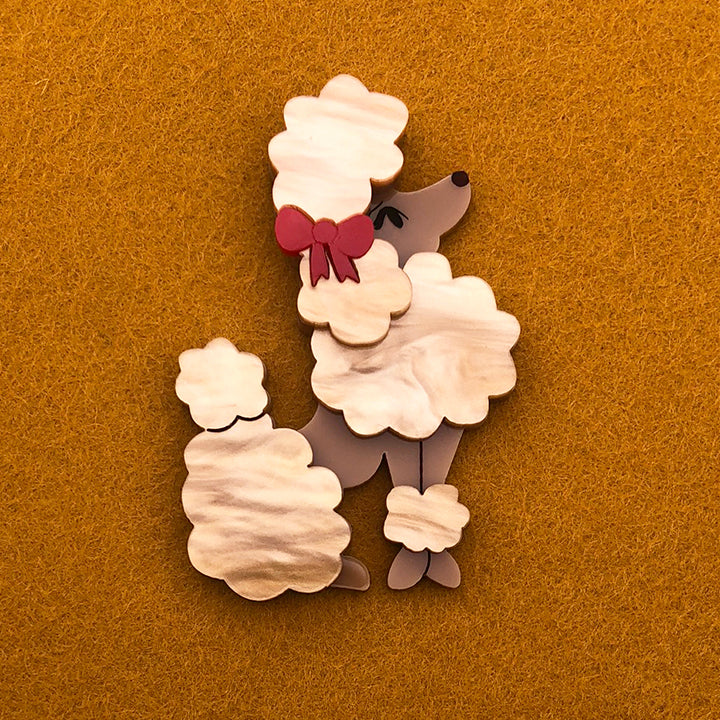**SECONDS** POODLE ANTOINETTE ACRYLIC BROOCH
